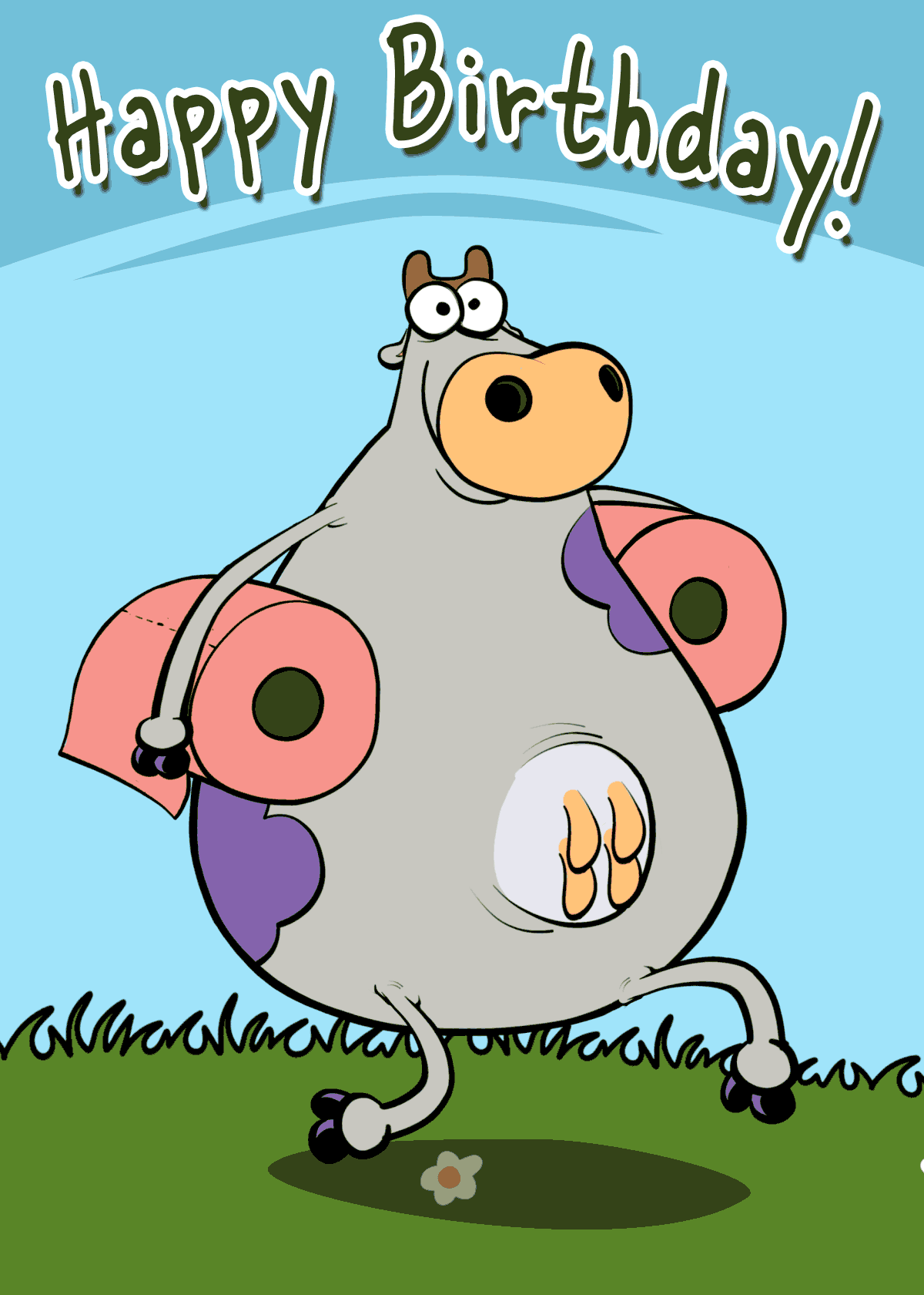 Cow Birthday Toilet Rolls