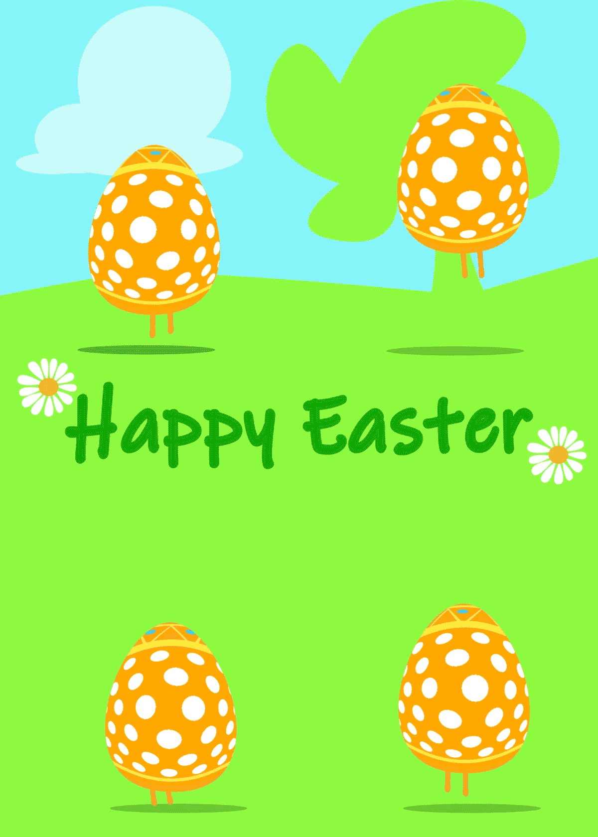 Easter egg hopping