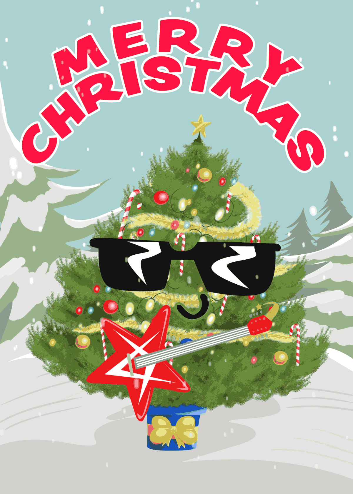 Guitar Christmas Tree