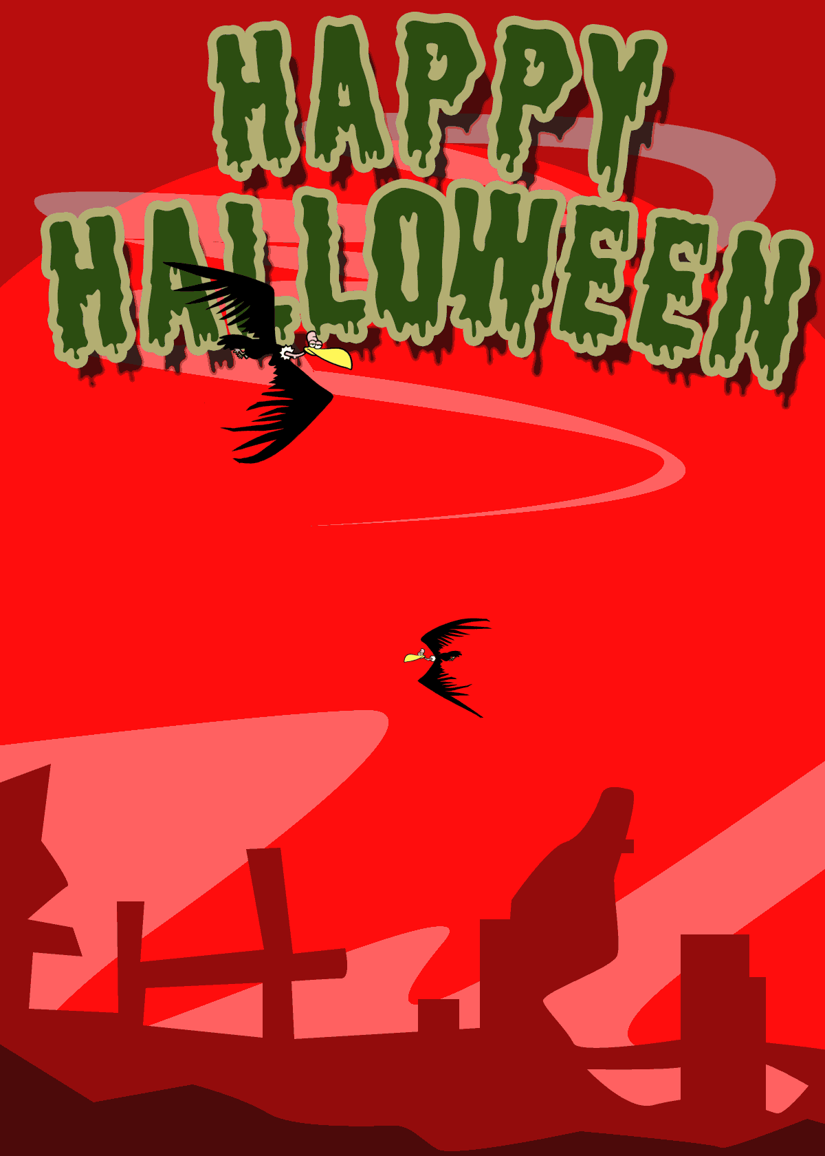 Halloween Zombie Vultures