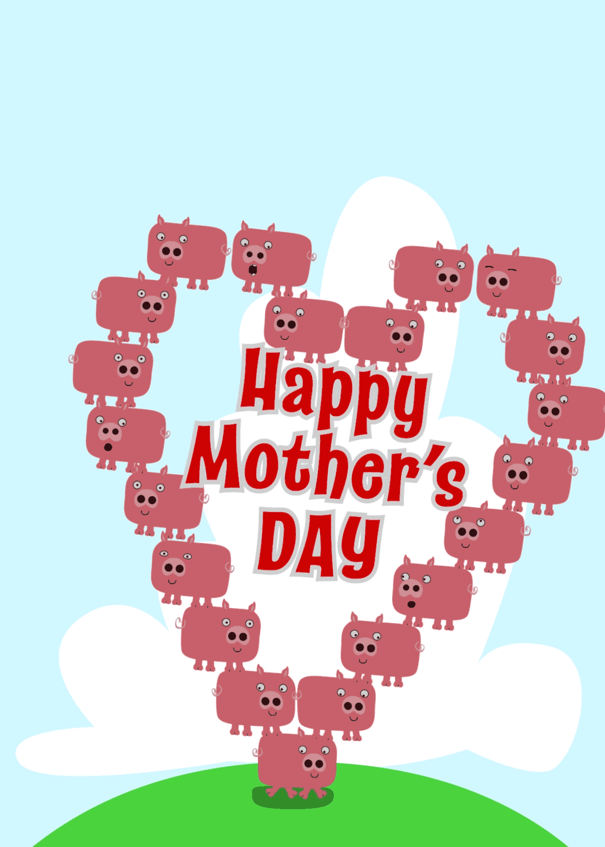 Mother's Day Piggy Love