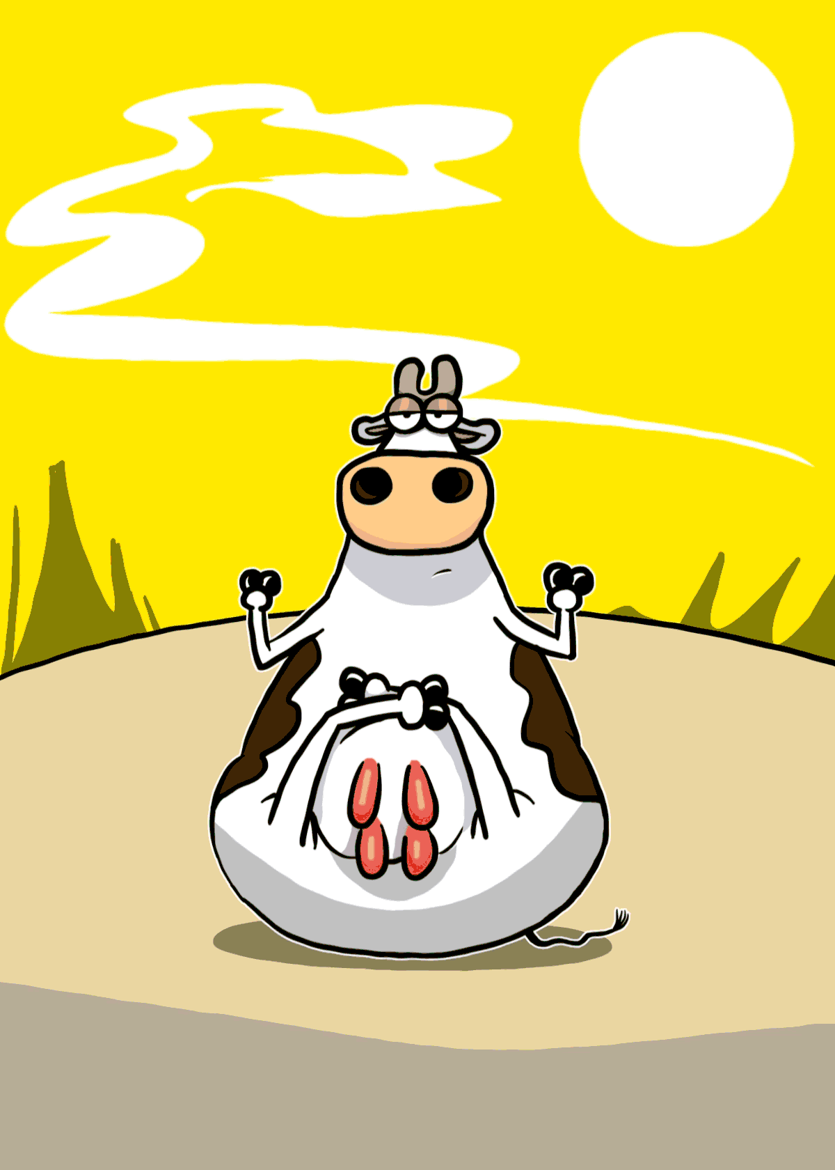 Yogic Cow Christmas